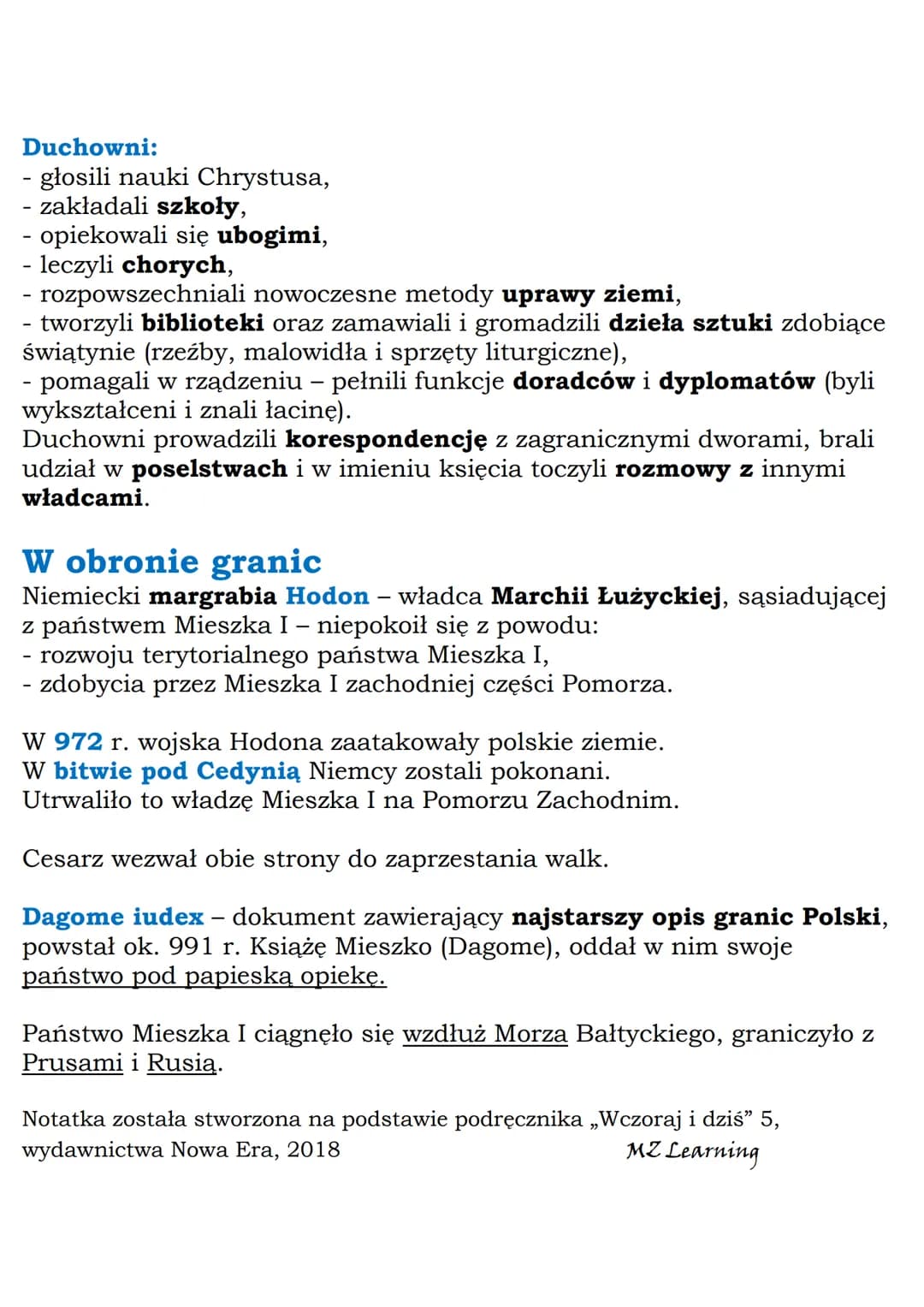 MZ_LEARNING_KNOW
Mieszko I i początki Polski
Klasa 5, Wczoraj i dziś, Nowa Era
Od państwa Polan do Polski
Plemieniem Polan rządzili książęta