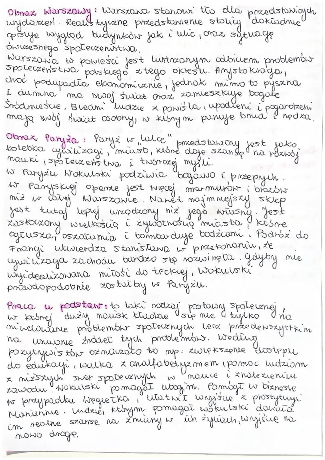 "Lalka", Bolesław Pris

Pozytywizm

Gotunek powieść realistyczna

Bohaterowie:

stonisław Wokulski - czterdziestosześcioletni kupiec wywodzq