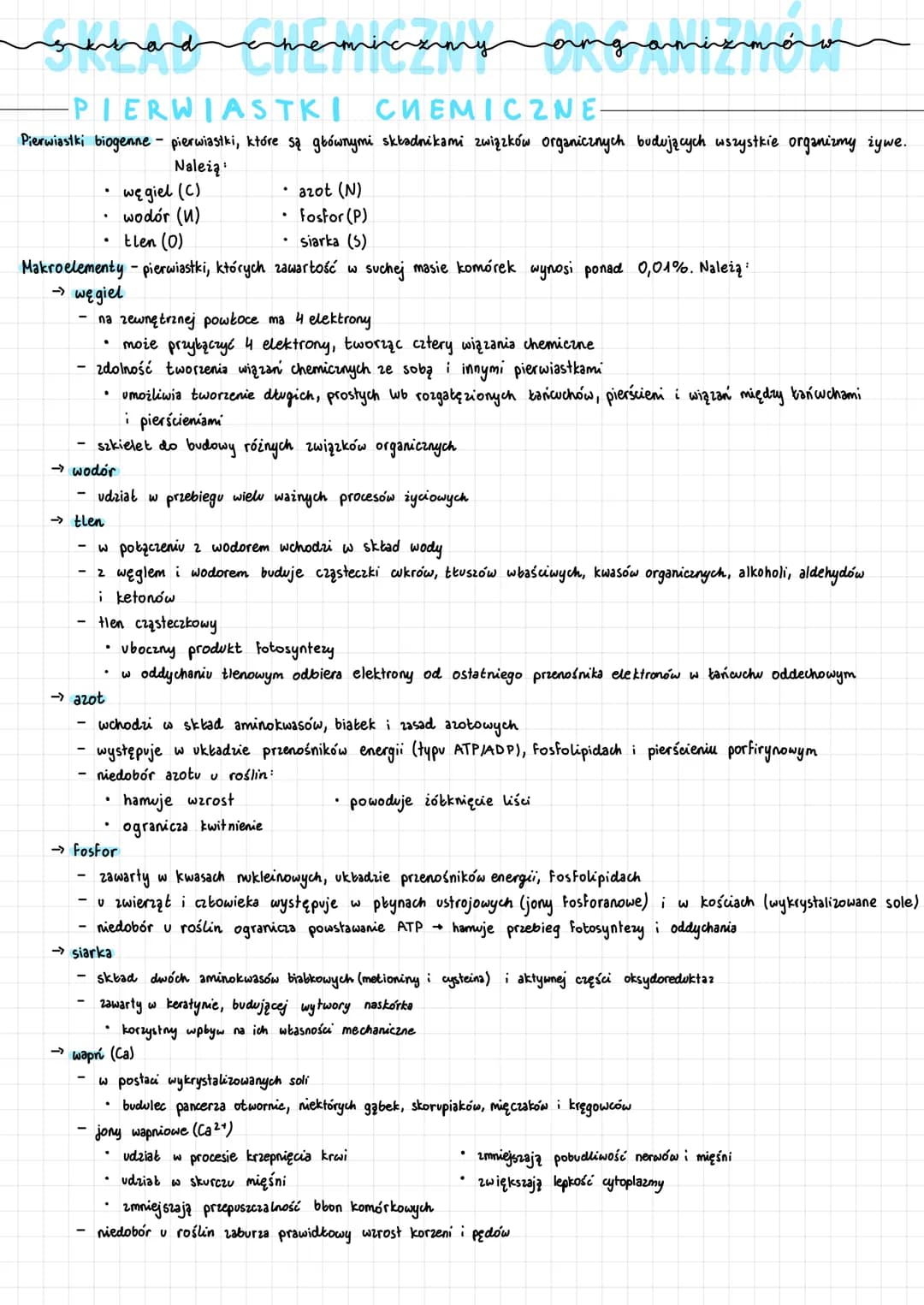 onderand
-PIERWIASTKI
CHEMICZNE
Pierwiastki biogenne- pierwiastki, które są głównymi składnikami związków organicznych budujących wszystkie 