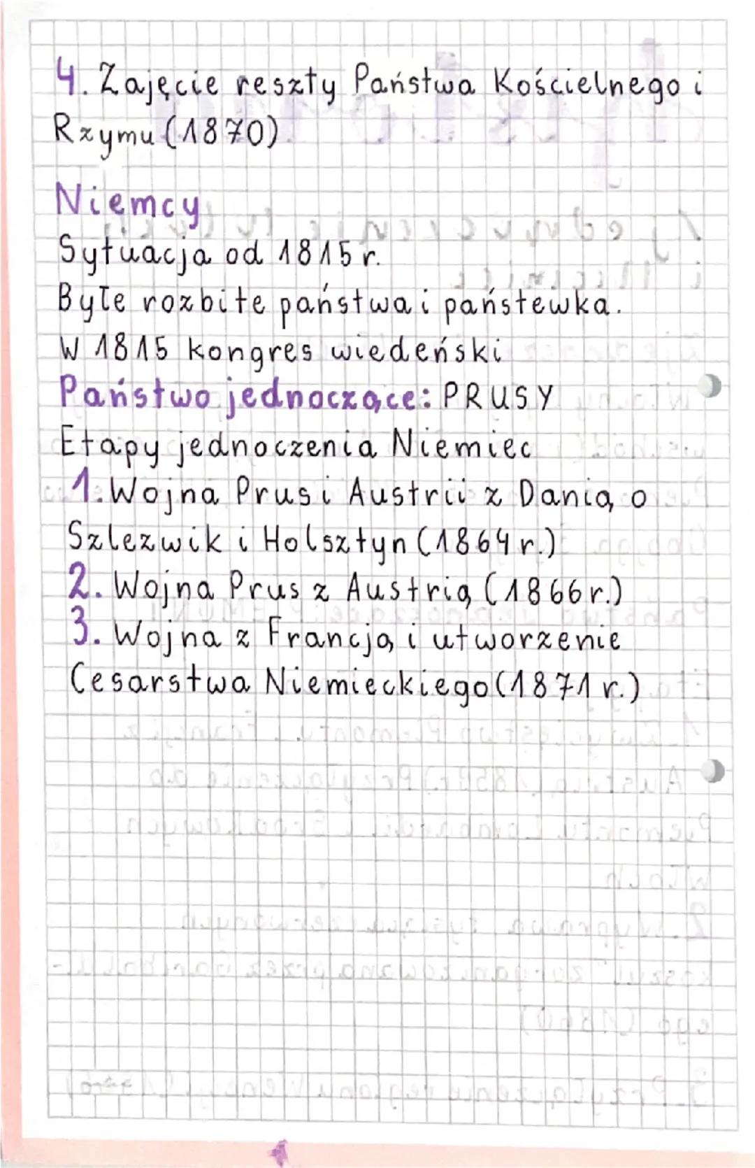 historia
Zjednoczenie Włoch
i Niemiec
Zjednoczenie Włocheld
Włochy były podzielone na północny
wschód (nalexal do Austrii), Królestwo
Piemon