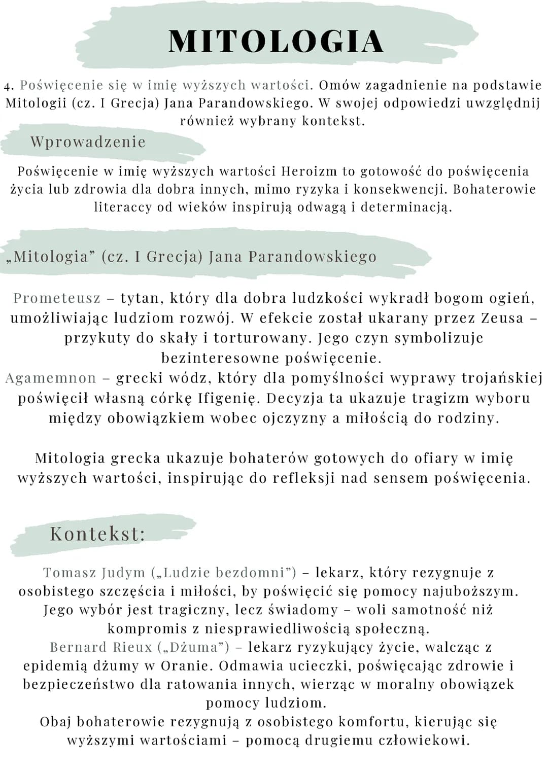 Pytania jawne matura 2025 Mitologia
