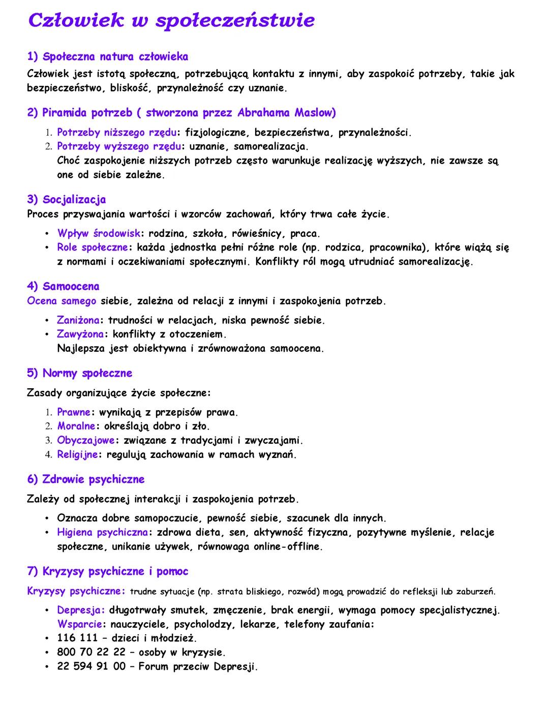 Człowiek w społeczeństwie