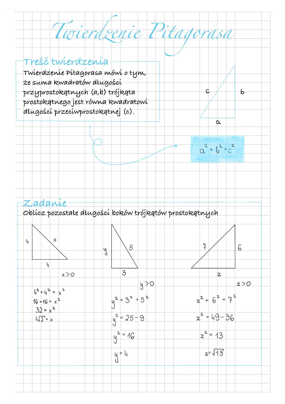 Twierdzenie Pitagorasa