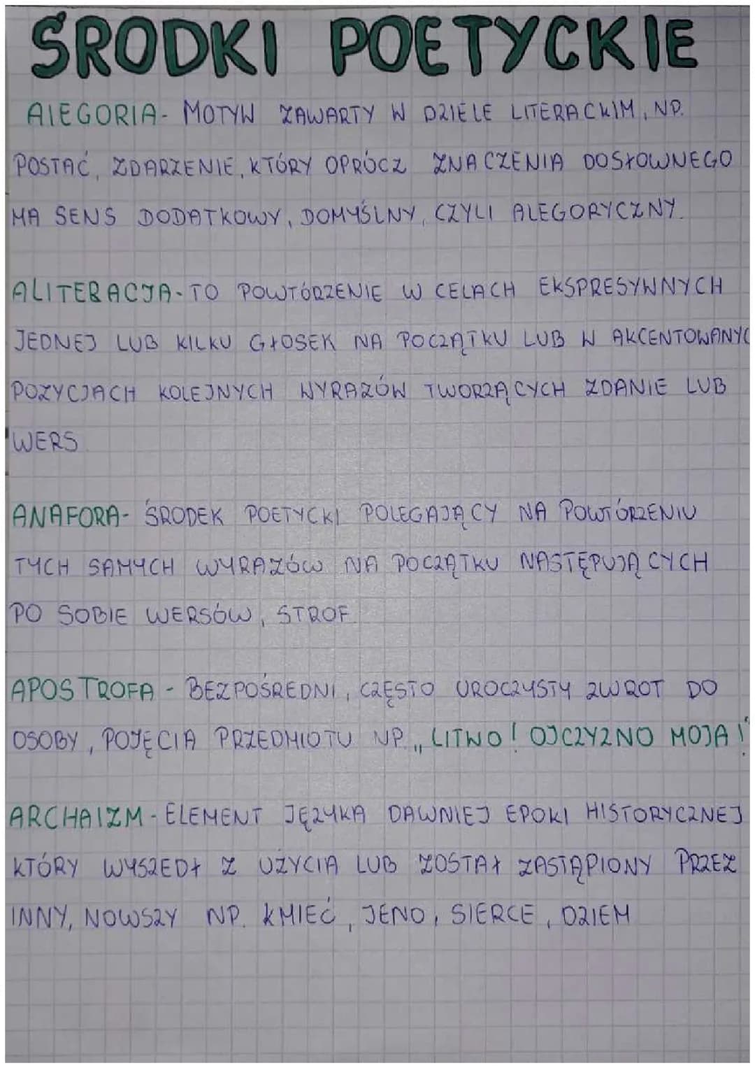 Środki poetyckie 