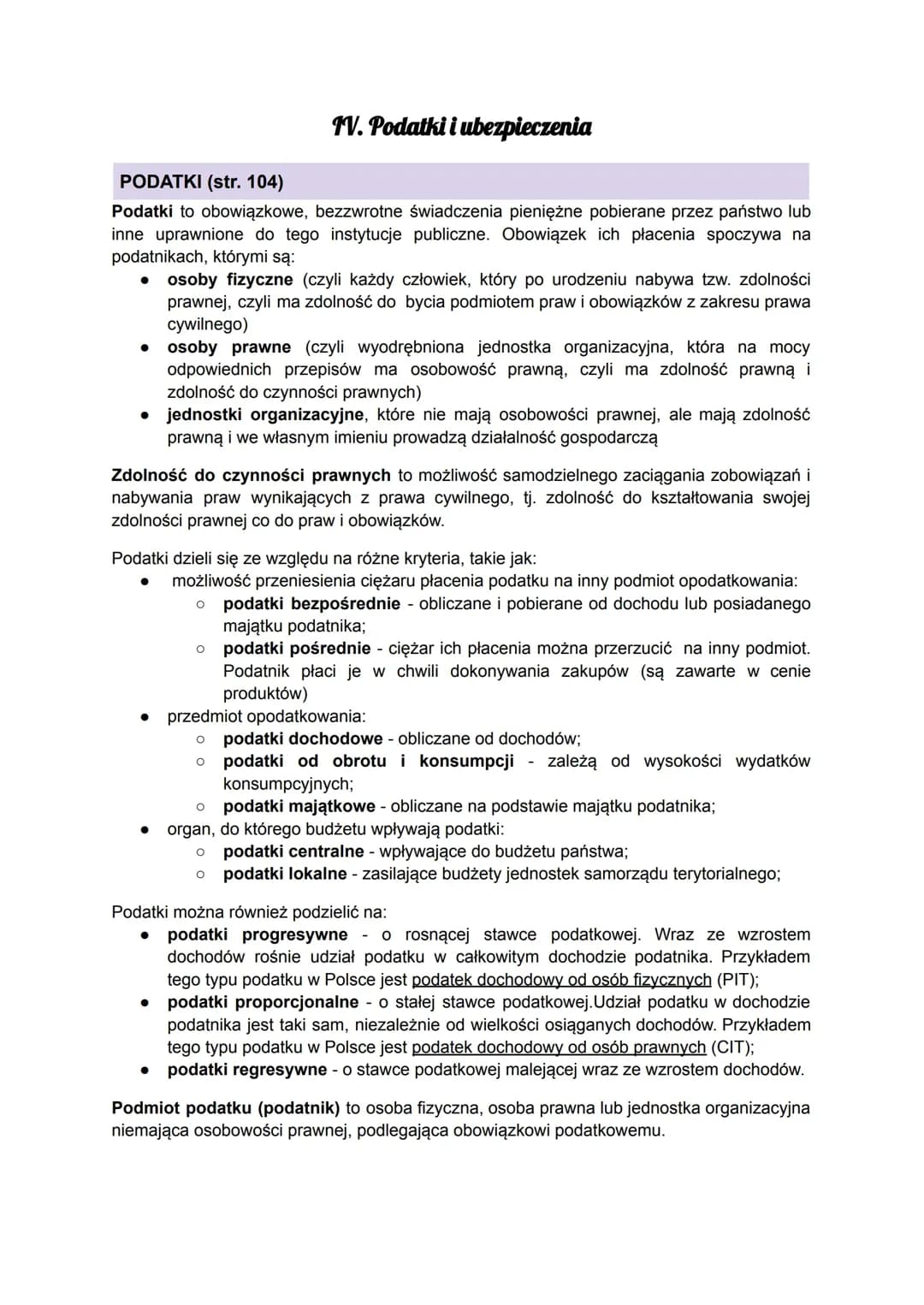 Podatki i ubezpieczenia
