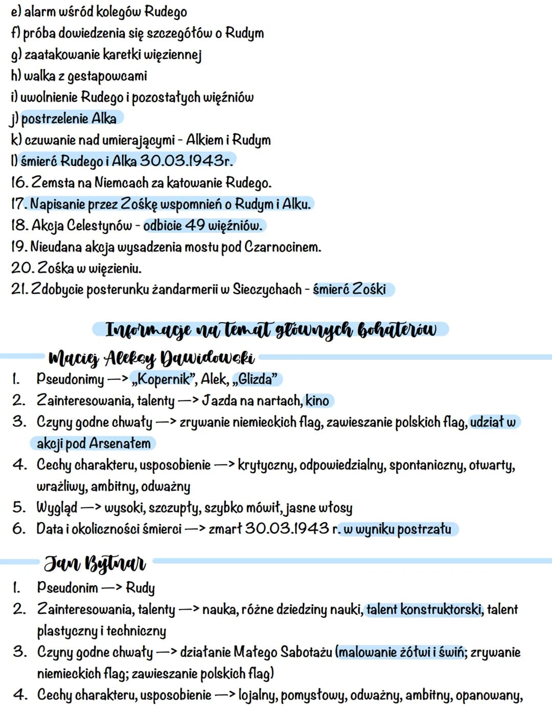 .
●
●
.
Kamienie na Szaniec
Miejsce akcji
Warszawa
Celestynów
Czarnocin
Sieczychy
wieś w okolicach Warszawy
Bohaterowie
Tadeusz Zawadzki -> 