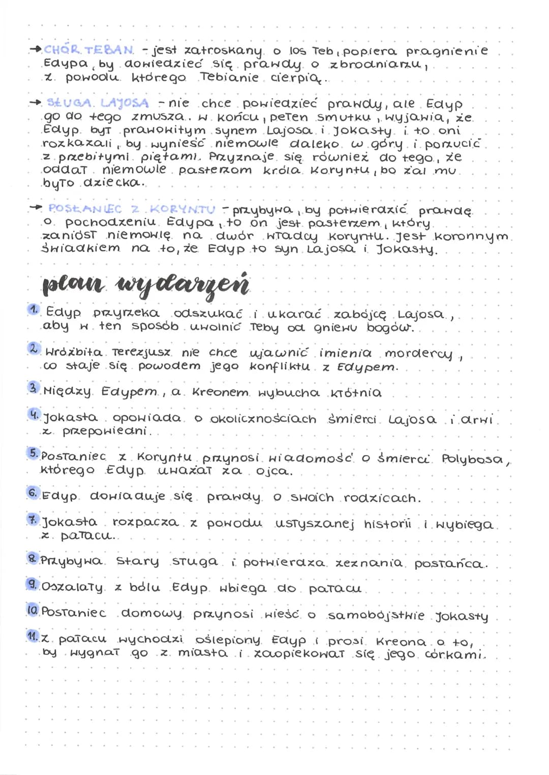 Król Edyp
SOFOKLES
GATUNEK -tragedia
geneza
Jak wszystkie tragedie ta również miała służyć przeżyciu.
katharsis - oczyszeniu. wewnętrznemu, 