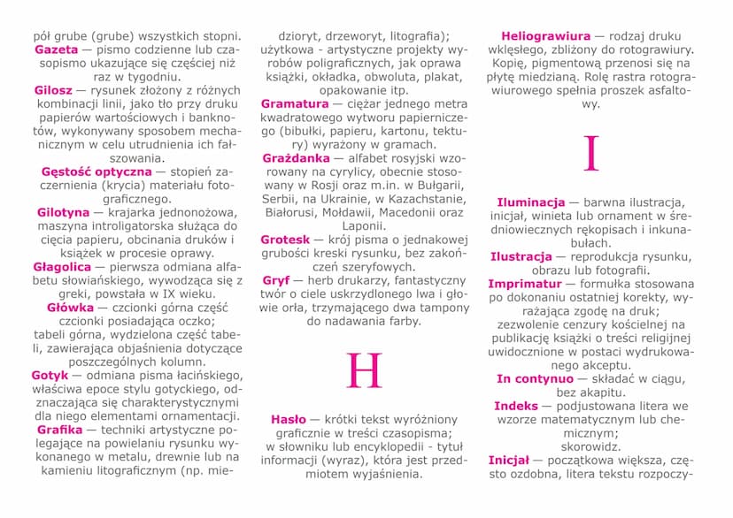 SŁOWNIK WYRAZÓW
I POJĘĆ POLIGRAFICZNYCH i DTP
AW A
Abrewiacja - skrócenie wyrazu lub
grupy wyrazów w tekście, np. cdn.,
itd., itp.
Abrewiatu