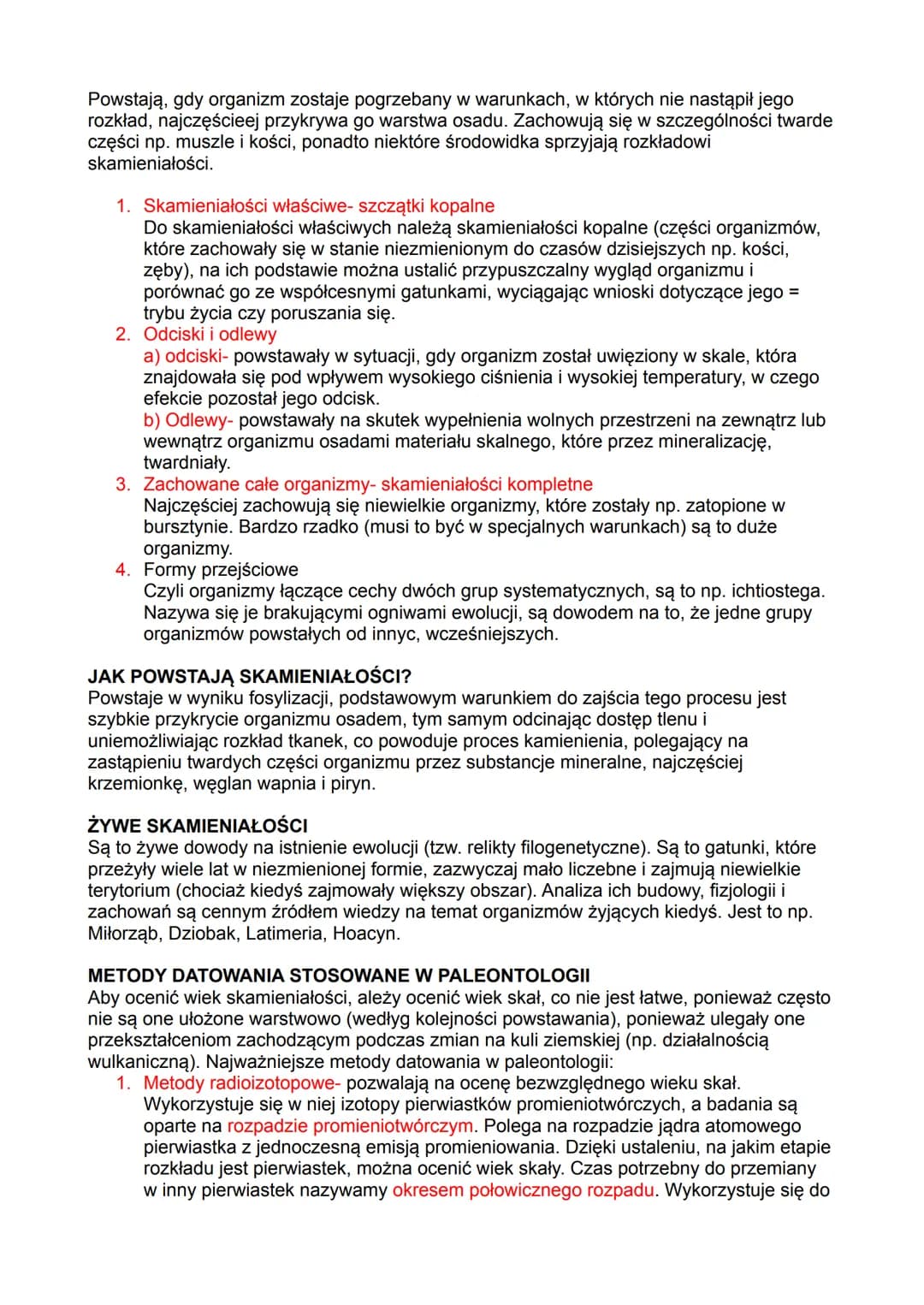Dowody ewolucji
BEZPOŚREDNIE DOWODY EWOLUCJI
Dowodów bezpośrednio świadczących o przebiegu ewolucji, dostarczają nam obserwacje
zmian zachod