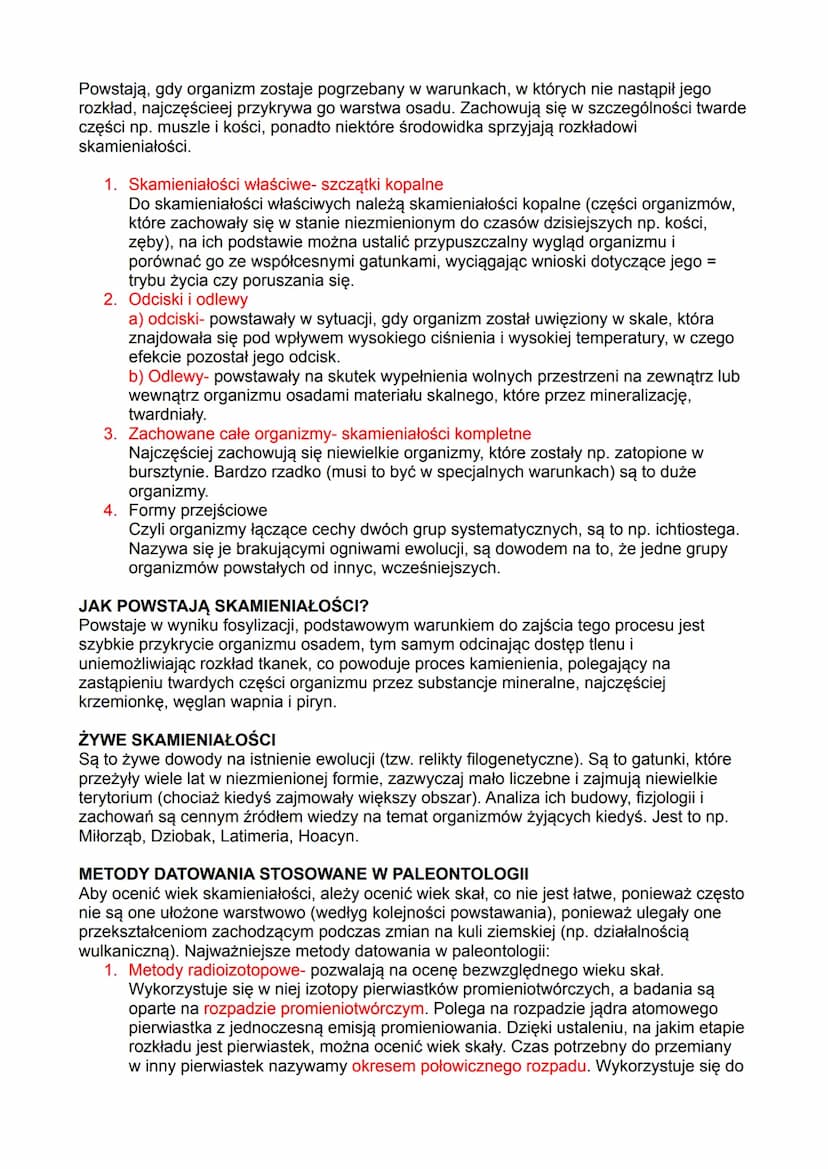 Dowody ewolucji
BEZPOŚREDNIE DOWODY EWOLUCJI
Dowodów bezpośrednio świadczących o przebiegu ewolucji, dostarczają nam obserwacje
zmian zachod