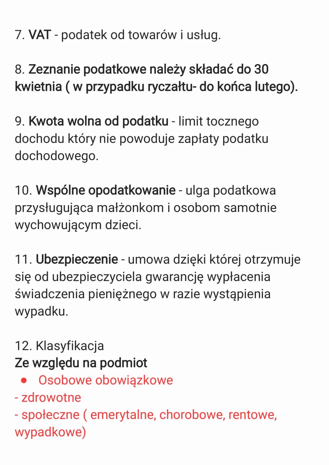 1. Podatki obowiązkowe bezzwrotne świadczenia
pieniężne pobierane przez państwo lub inne
instytucje
Płacą: osoby fizyczne, prawne, jednostki