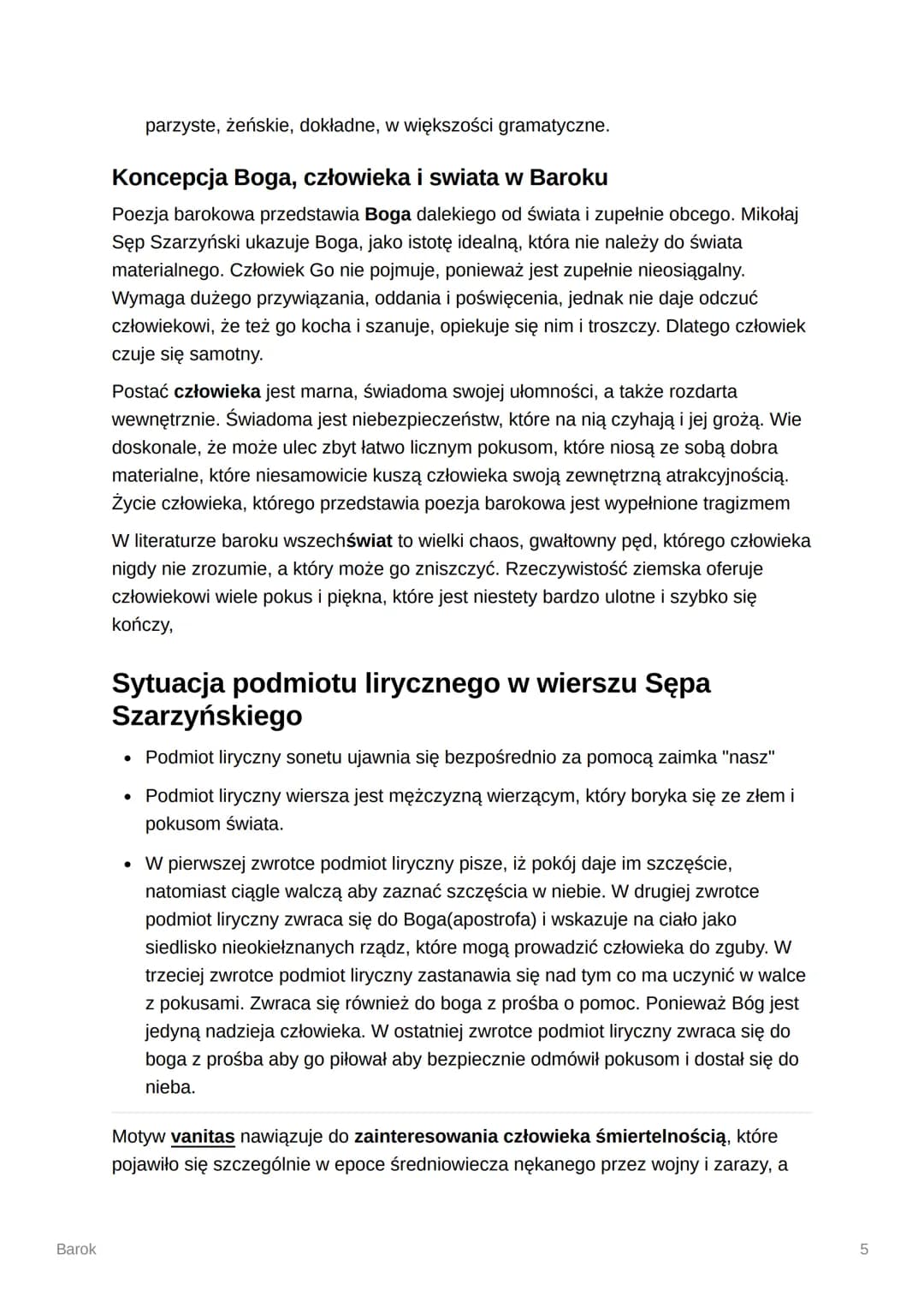 Barok
Barok
Główny kierunek w kulturze europejskiej, którego trwanie datuje się od XVII w.
do 1 połowy XVIII w. w Polsce i od końca XVI w do