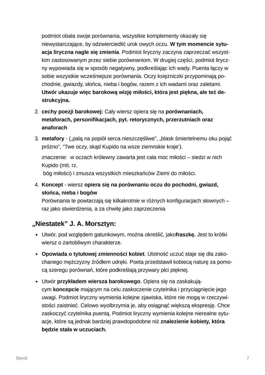 Barok
Barok
Główny kierunek w kulturze europejskiej, którego trwanie datuje się od XVII w.
do 1 połowy XVIII w. w Polsce i od końca XVI w do