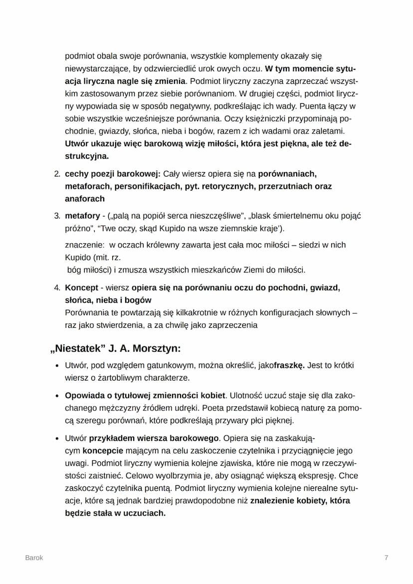 Barok
Barok
Główny kierunek w kulturze europejskiej, którego trwanie datuje się od XVII w.
do 1 połowy XVIII w. w Polsce i od końca XVI w do