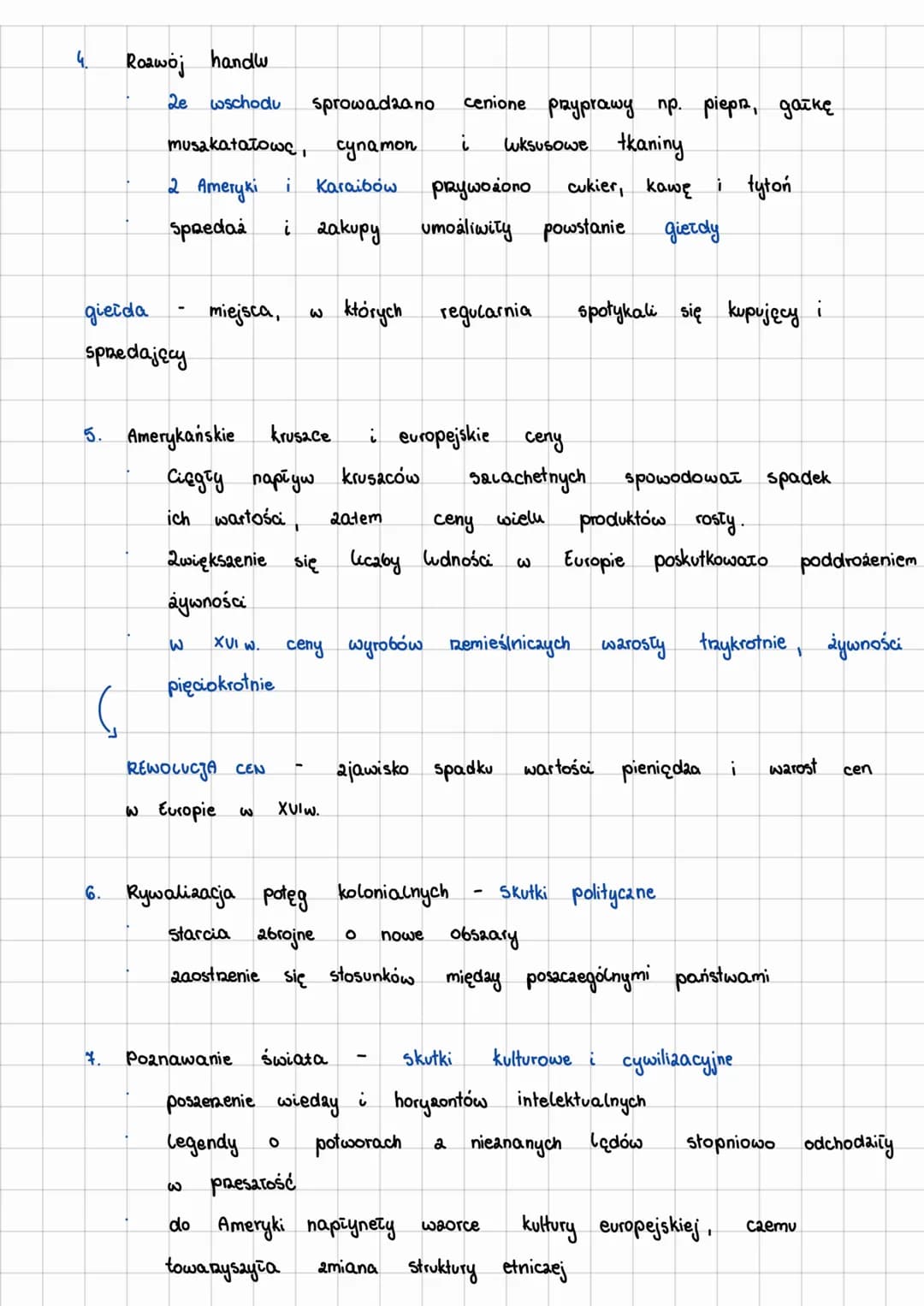 Jak odkrycia geograficzne zmieniły Curope i Swiat
4.
2.
na Wschod
Wyprawy Europejcayków
Daięki drodze morskiej do Indii
licane ośrodki handl