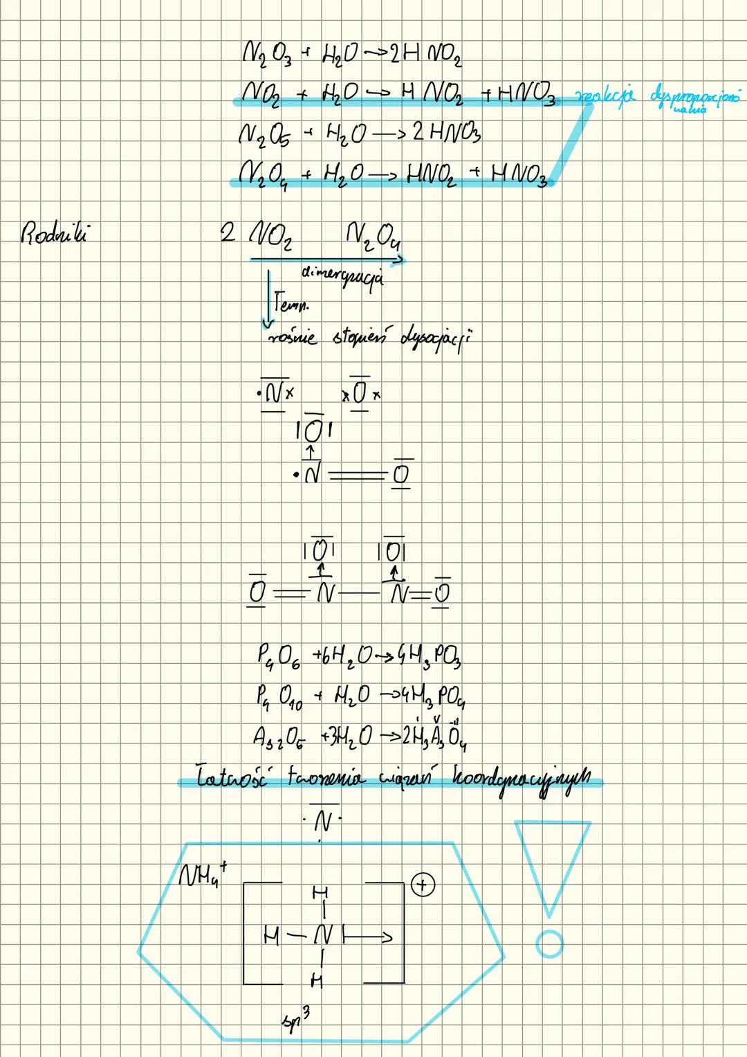 #Blok P
Lekja
Temat: Azotowce
CECHY FIZY KOCHEMICZ NE
- konfiguracja e
wzór ης πρ³
2
Konfiguracja
walencyjna fosforowców
+ stan podstawowy
3
