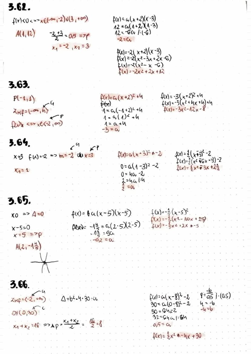 y = ax ² + 6x + c
OY: (0.C) => punkt przecięcia z OY
у=ахч
W(p.a) x = p => assymetrii paraboli
1. Zapisz podany wzór funkcji kwadratowej f w