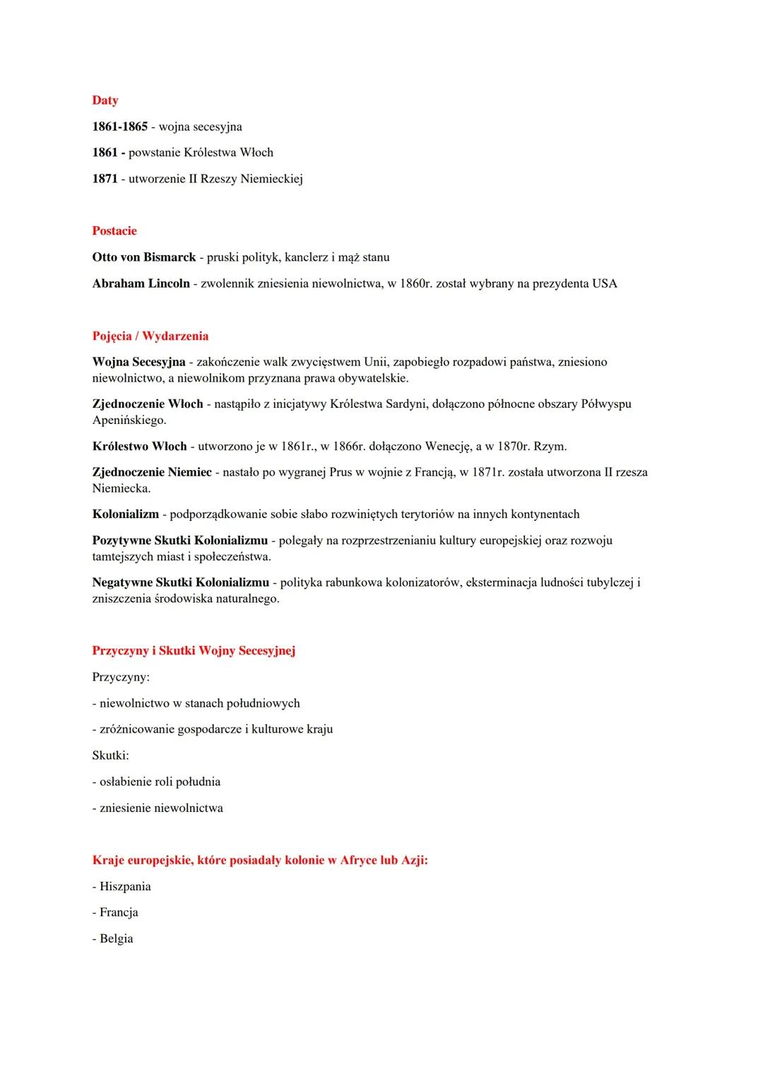 Wojna Secesyjna: Kluczowe Fakty i Informacje