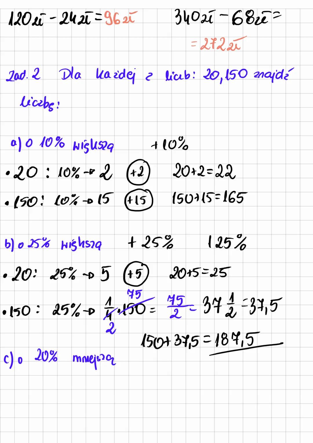 PROCENTY
KLASA
6
Obniżki i podwyżki 1. PROCENTY I UŁAMKI
45%
4
1% → 12/20 = 0,07
% → :100
45 os. no 100 os
45
100
100
100% = 1
20
20% = 20:1