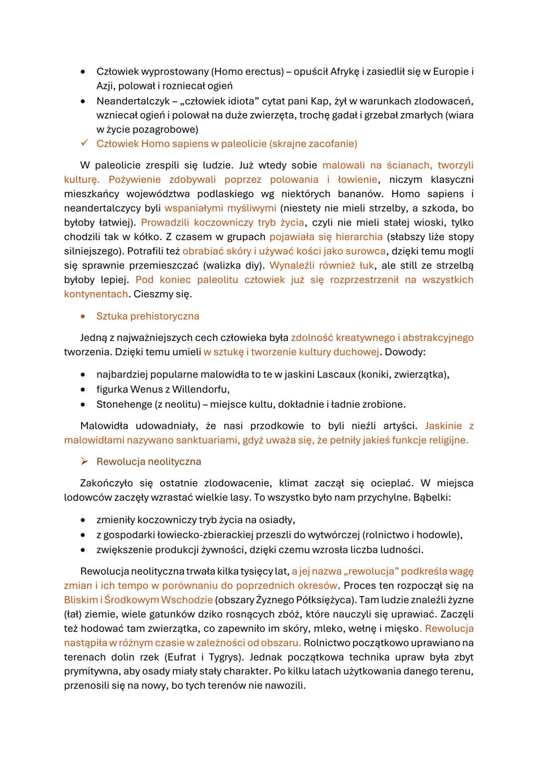 # Starożytność

*   Pierwsze cywilizacje i Mezopotamia

> Pochodzenie człowieka

teoria kreacjonizmu - ludzie zostali stworzeni przez jedneg