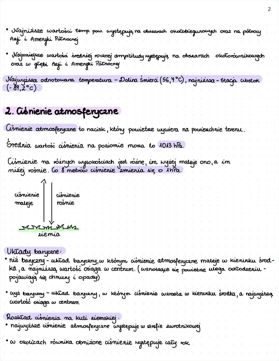 GEOGRAFIA
Dział III - Atmosfera
1. Temperatura powietrza
Głównym źródłem ciepła na Ziemi jest promieniowanie słoneczne.
Czynniki kształtując