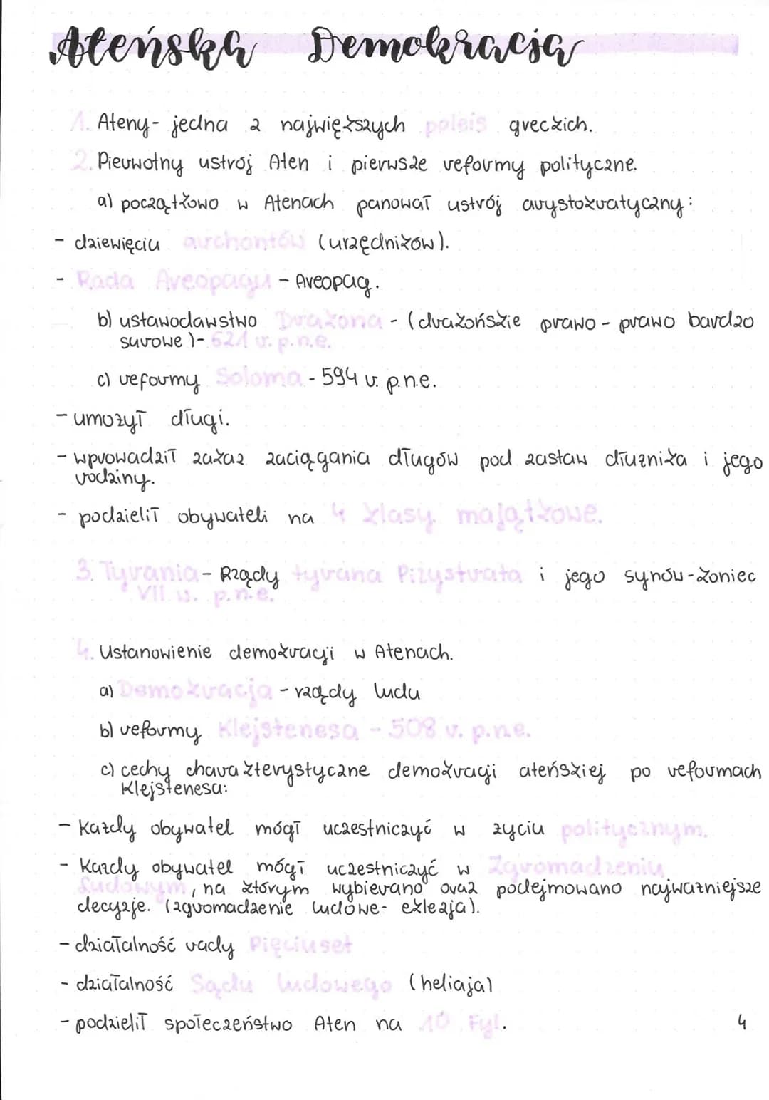 Ateńska Demokracia
Ateny- jedna z najwięzszych poleis greckich.
Pieuwotny ustroj Aten i pierwsze veformy polityczne.
al początkowo w Atenach