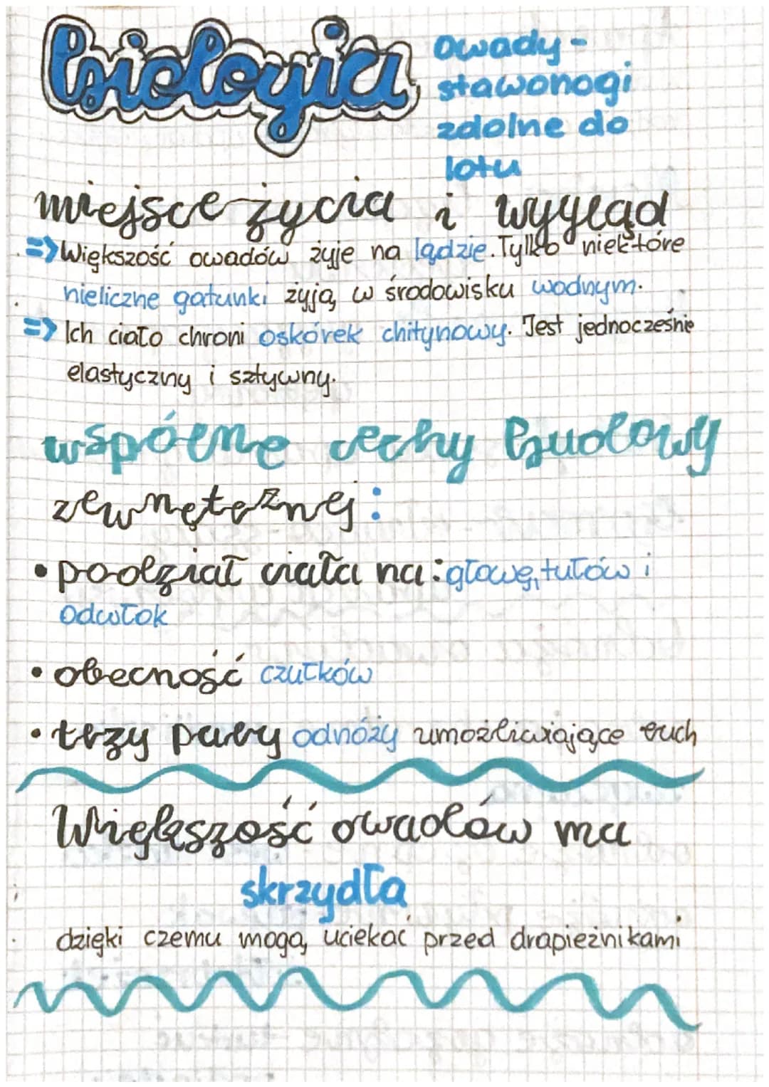 Corologica
Owady. +
stawonogi
zdolne do
lotu
miejsce zycia i wyylad
=> Większość owadów żyje na lądzie. Tylko niektore
nieliczne gatunki żyj
