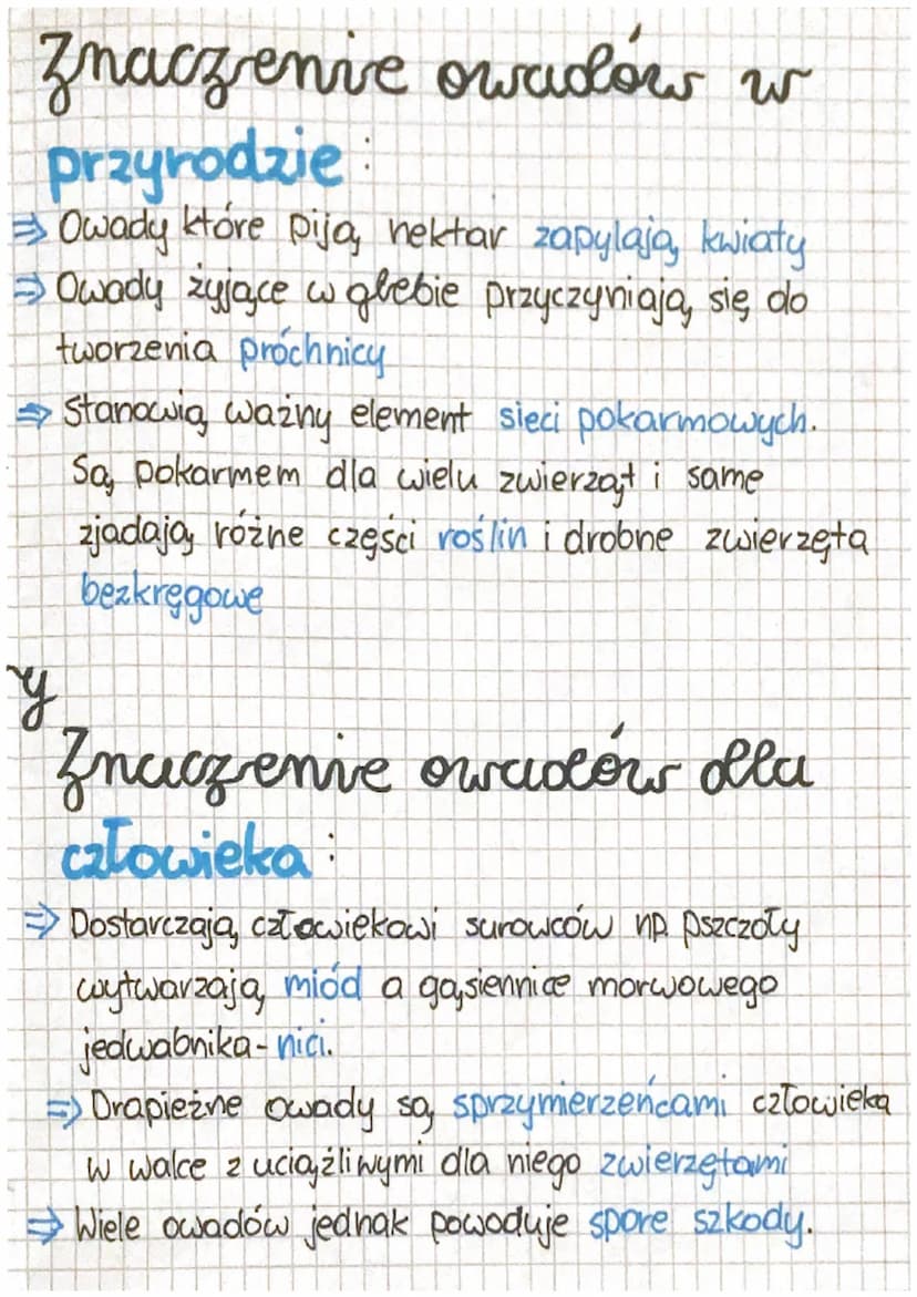 Corologica
Owady. +
stawonogi
zdolne do
lotu
miejsce zycia i wyylad
=> Większość owadów żyje na lądzie. Tylko niektore
nieliczne gatunki żyj