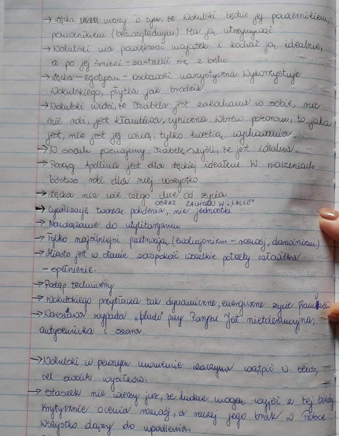 Lekijo
Hewat Lalka
→ Paviesi realistyczna - obiektywny, wszechwiedzaly
→ Nokulski - zdeklasowania solachta
warrator
1-7 hrecki - wychowany w