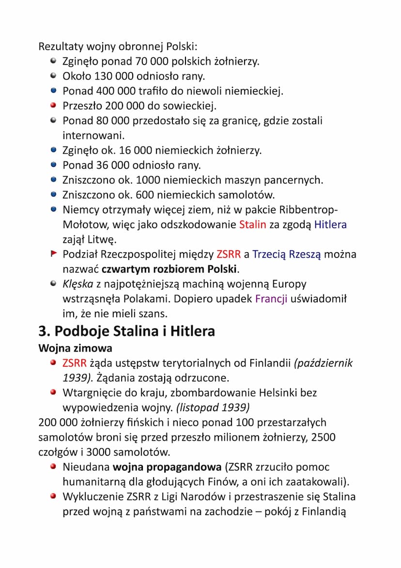 Legenda:
wydarzenia z Niemcami
wydarzenia z Wielką Brytanią
wydarzenia z ZSRR
wydarzenia z Francją
• wydarzenia z Polską
• wydarzenia z Japo