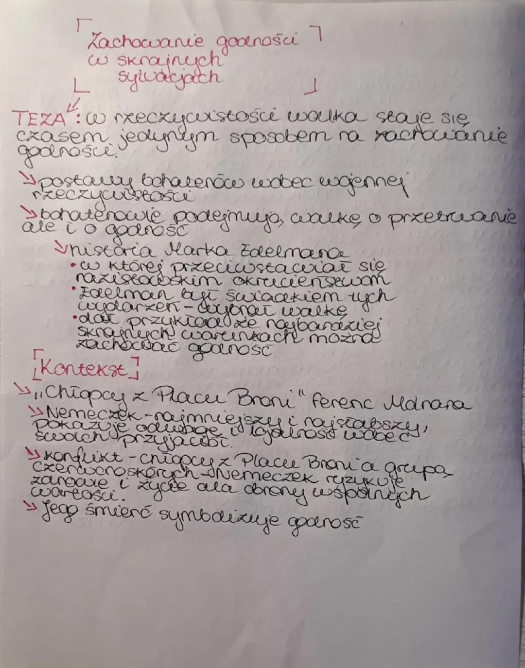 Pytania jarume
53. Zachowanie godności w skrajnych sy
sytuacjach
Podczas II wojny światowej ludzka godnośc
xostata brutalnie naruszona, a gr