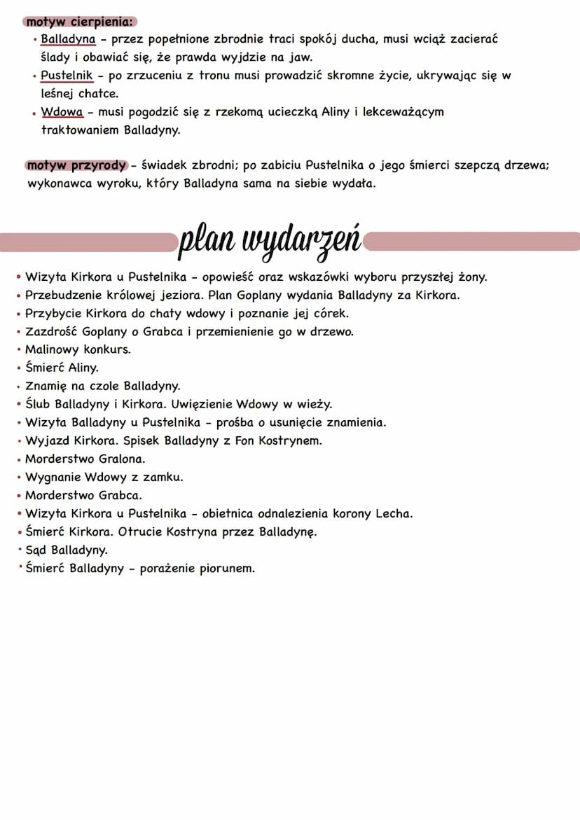 BALLADYNA
Juliusz Słowacki
gatunek
,,Balladyna" jest dramatem (utworem przeznaczonym do wystawiania na scenie, gdzie obok
tekstu głównego, z