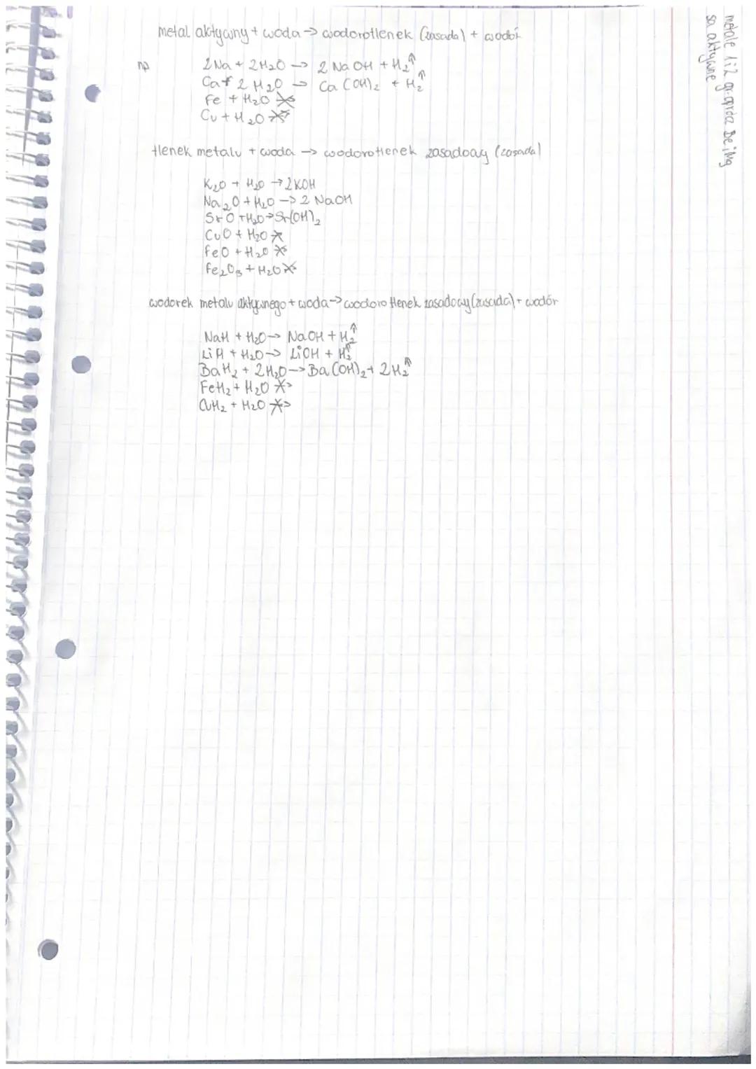 WODOROTLENKI
Wodorotlenki- to związki chemiczne zbudowane 2 kationów metalu i
anionów wodorotlenkowych
~wzór ogólny
Grupa OK jest zawsze
I w