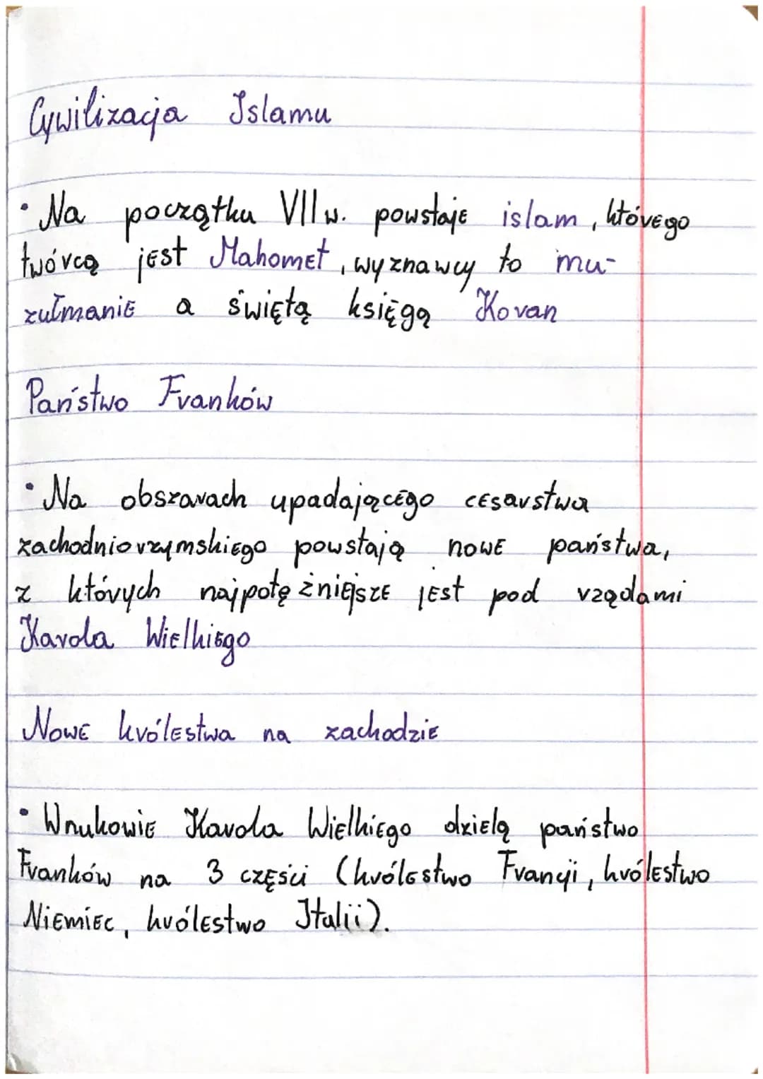 Historia
Temat: Początki śVedniowiecza - powtórzenie
Cesarstwo bizantyjskie
• W V wieku powstaje cesarstwo bizantyjskie
• W cesarstwie używa