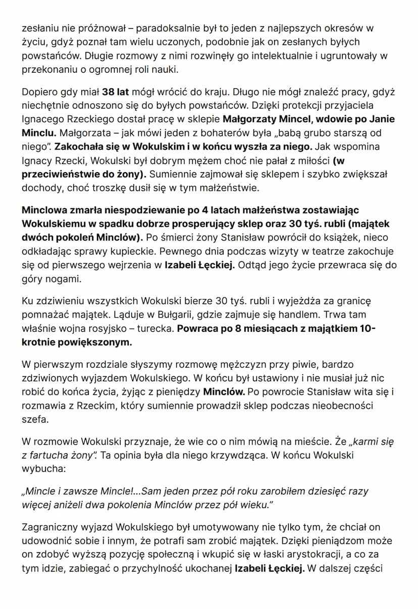 LALKA
Autorem powieści obyczajowo-społecznej jest Bolesław Prus (czyli właściwie
Aleksander Głowacki, który ukrywał się pod tym pseudonimem)