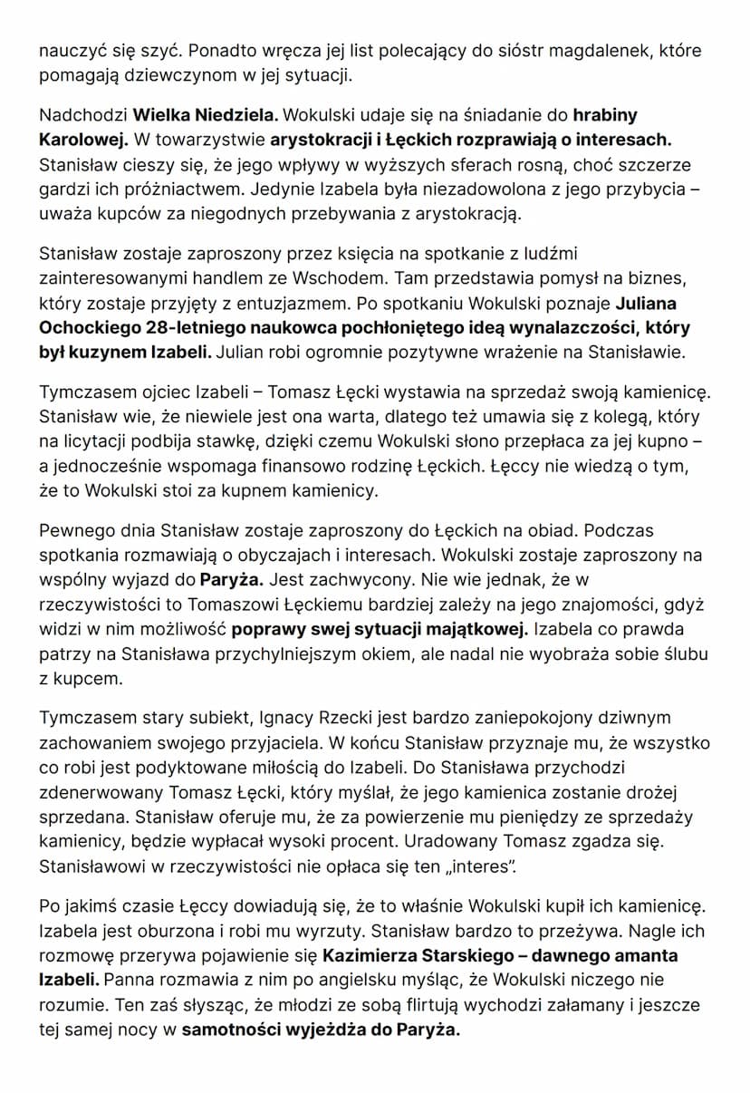 LALKA
Autorem powieści obyczajowo-społecznej jest Bolesław Prus (czyli właściwie
Aleksander Głowacki, który ukrywał się pod tym pseudonimem)