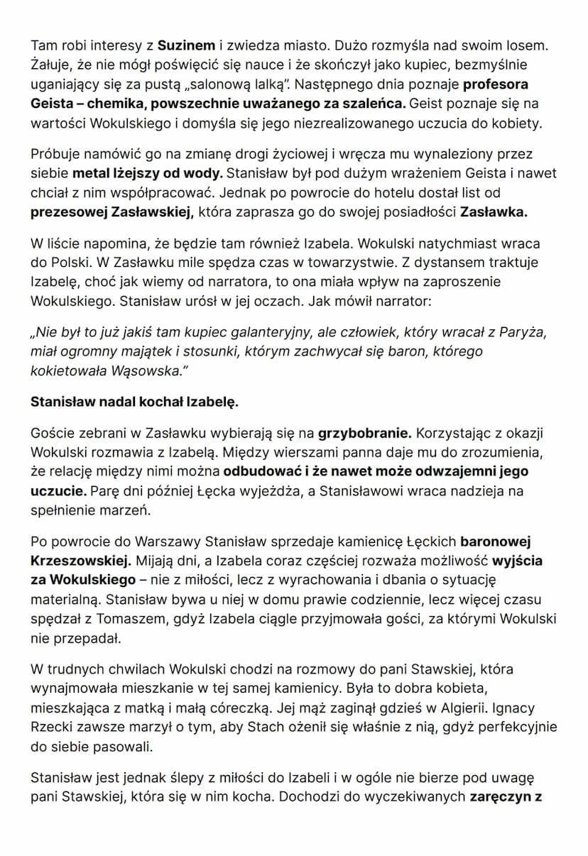 LALKA
Autorem powieści obyczajowo-społecznej jest Bolesław Prus (czyli właściwie
Aleksander Głowacki, który ukrywał się pod tym pseudonimem)