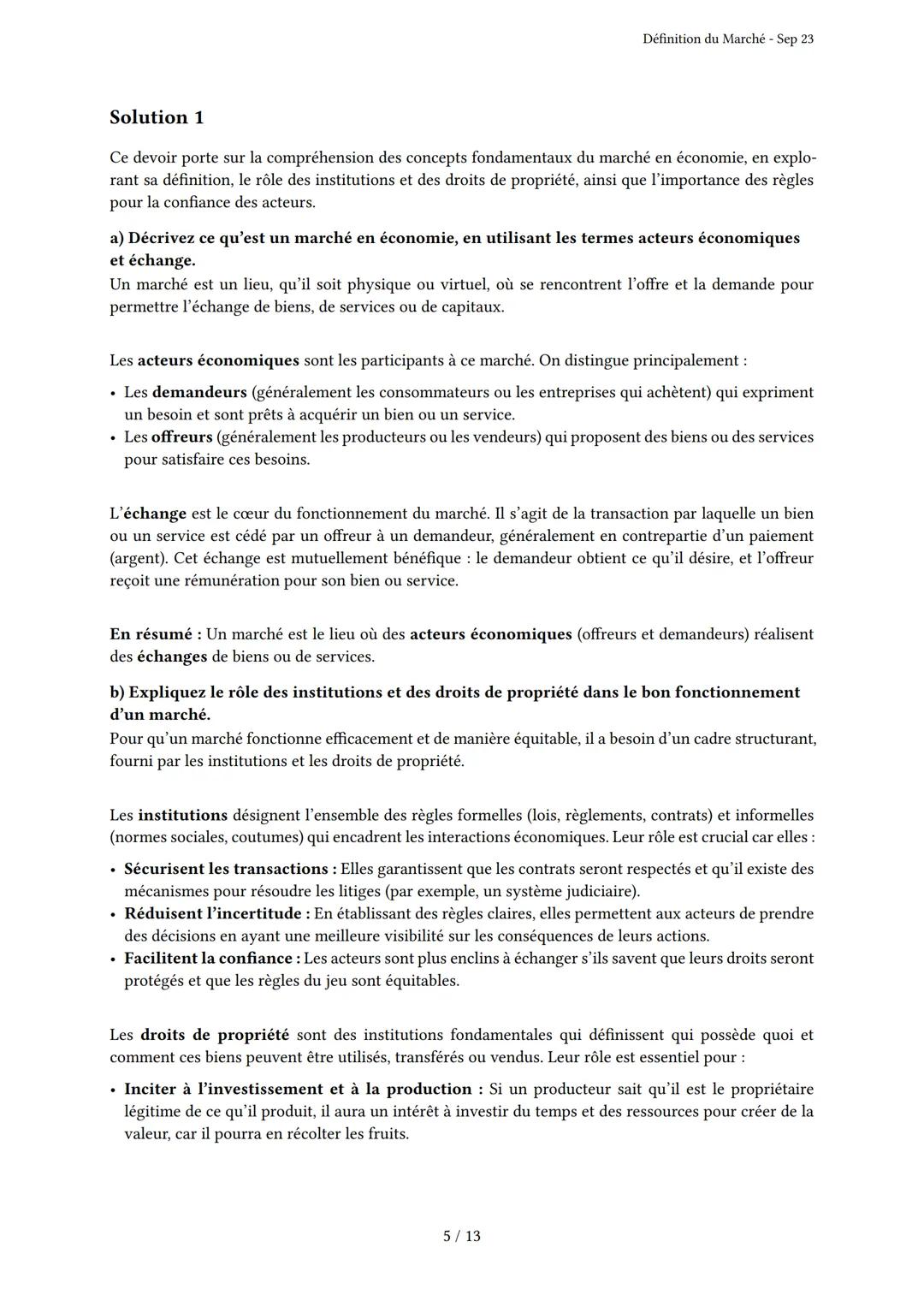 # Définition du Marché

Généré par Knowunity.fr - Sep 23

Description: Cet examen couvre la définition, les caractéristiques et les acteurs 
