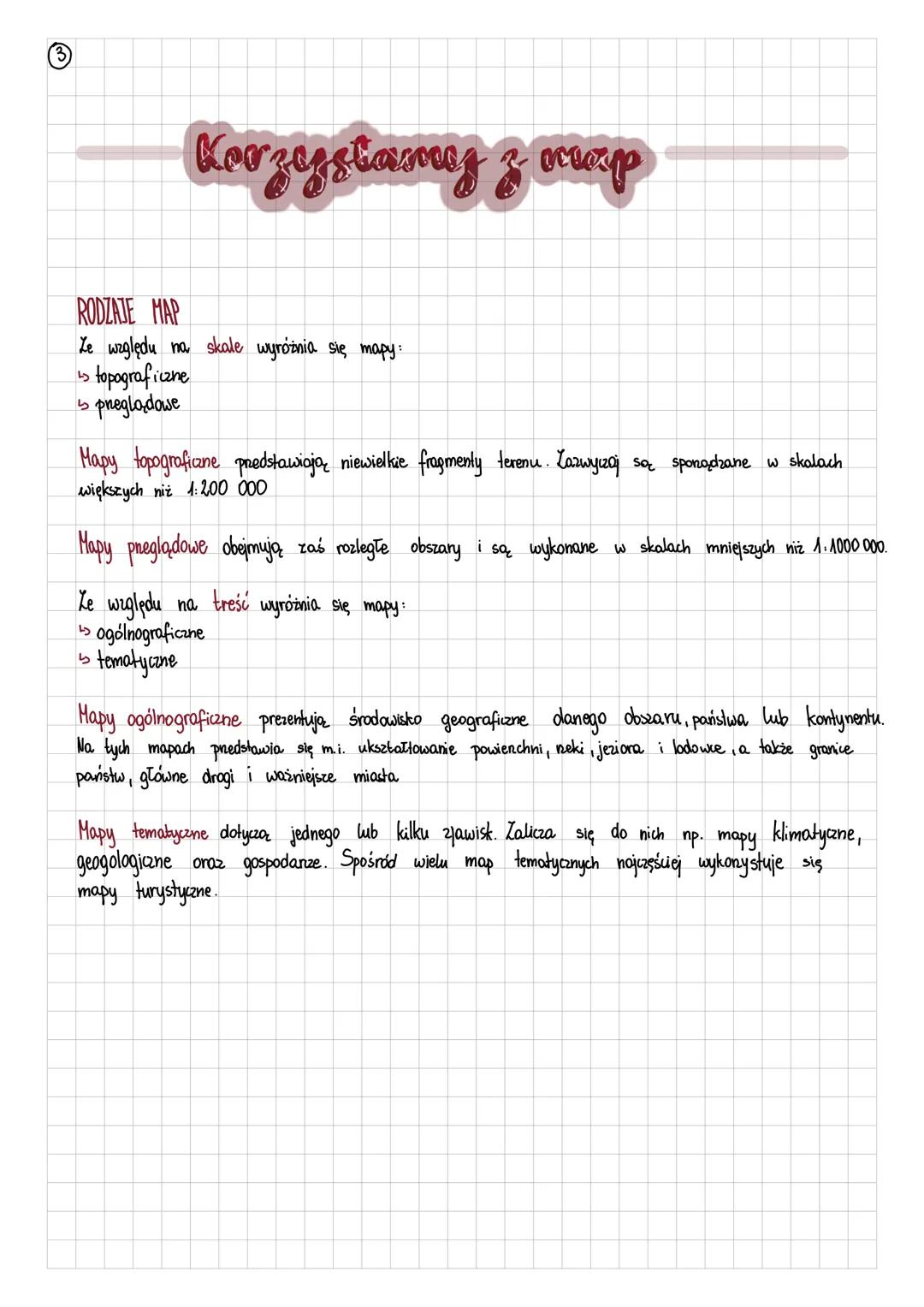 Korzezstamez & map
RODZAJE MAP
Le względu na skale wyróżnia się mapy:
5 topograficzne
5 preglądowe
Mapy topograficzne przedstawiają niewielk