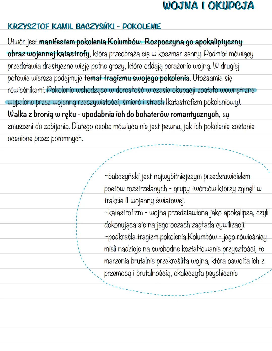 ~byt nazywany poetą czasów
niepoetyckich
~w swoich utworach łączył szacunek
do ideałów romantycznych z
tematyką społeczną
charakterystyczną