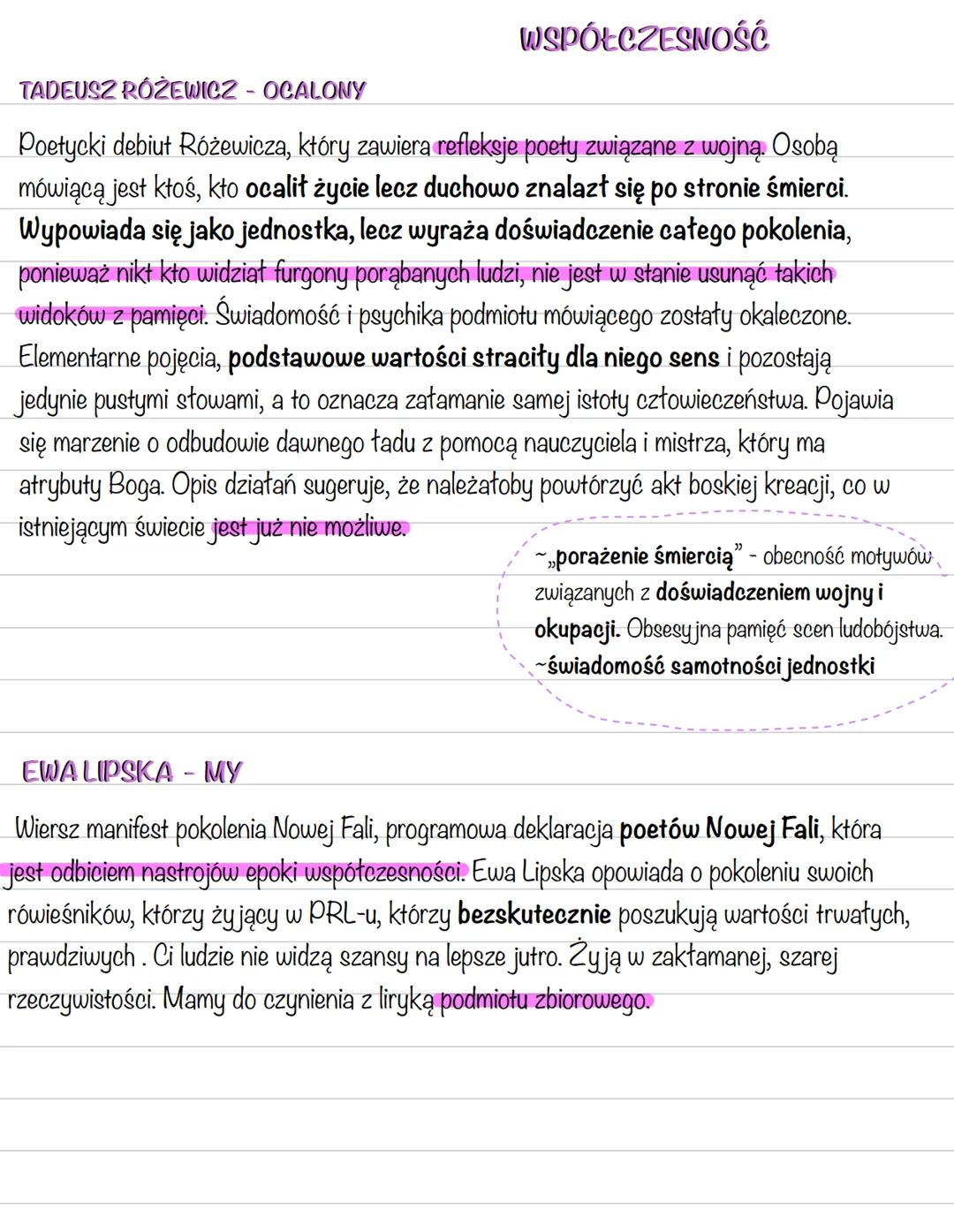 ~byt nazywany poetą czasów
niepoetyckich
~w swoich utworach łączył szacunek
do ideałów romantycznych z
tematyką społeczną
charakterystyczną