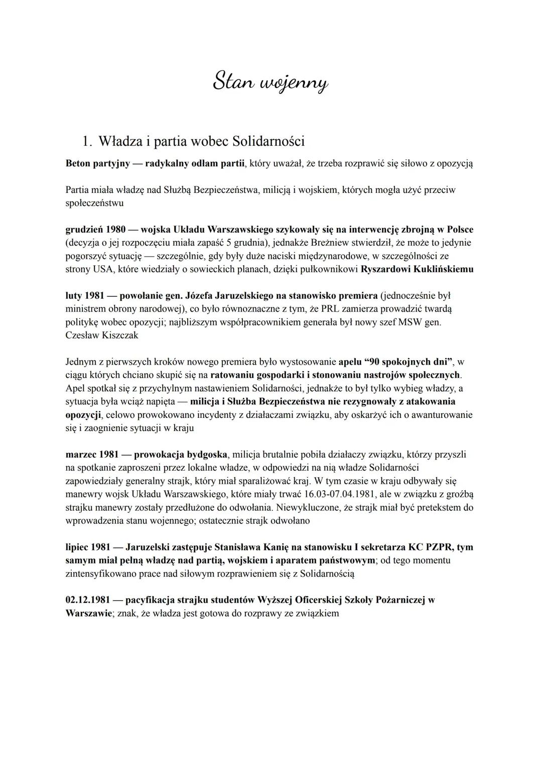 Stan wojenny w Polsce