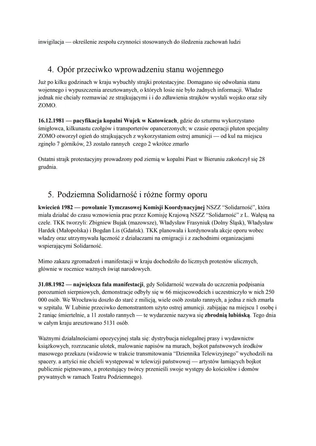 Stan wojenny
1. Władza i partia wobec Solidarności
Beton partyjny radykalny odłam partii, który uważał, że trzeba rozprawić się siłowo z opo