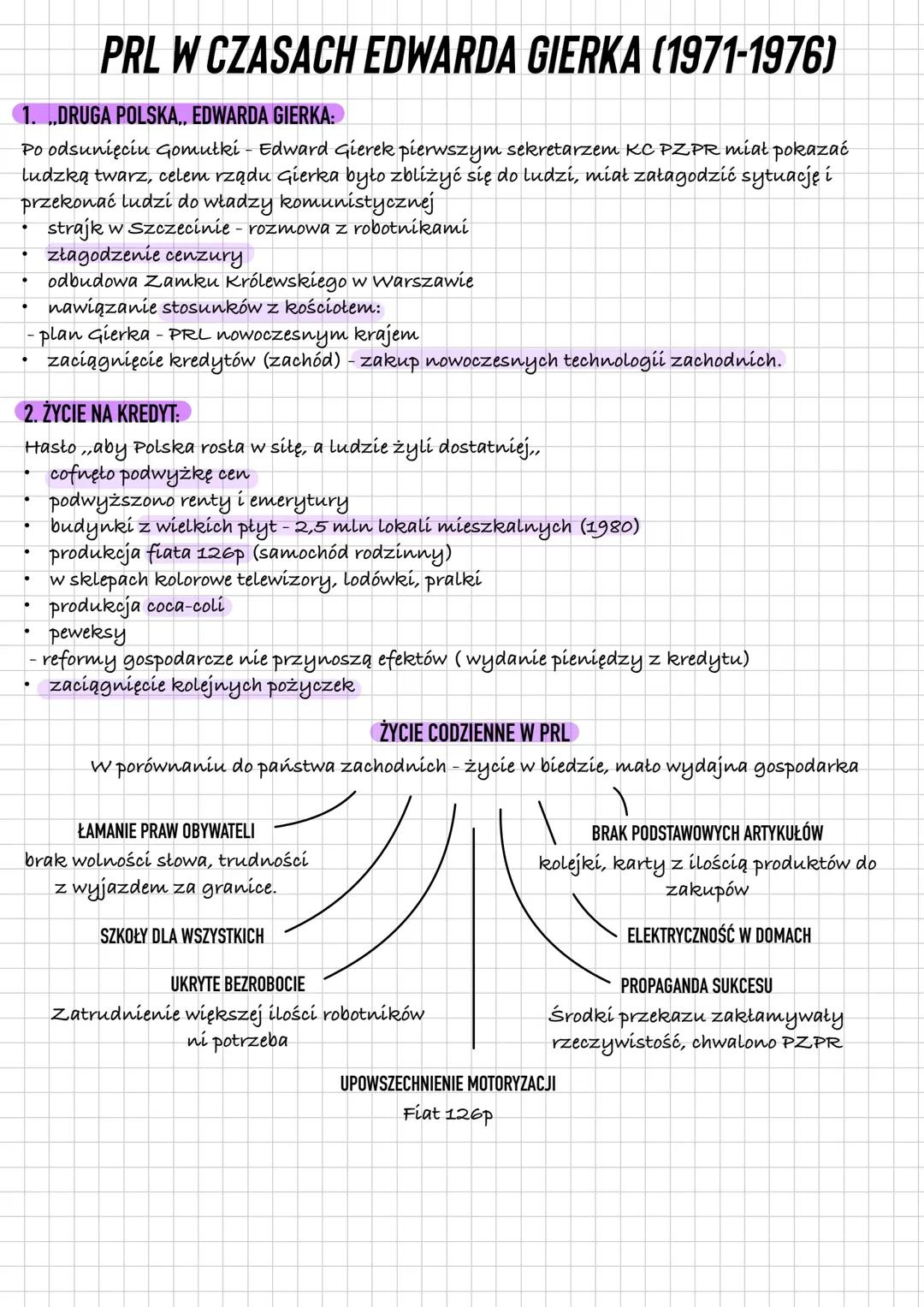 PRL w czasach Edwarda Gierka