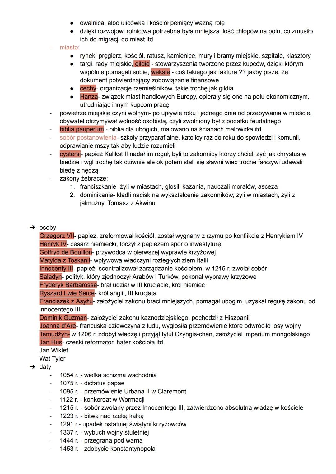 # Pelnia i schylek średniowiecza
→ najważniejsze pojęcia
- nepotyzm- obsadzanie na stanowiskach członków rodziny
- symonia- sprzedawanie g