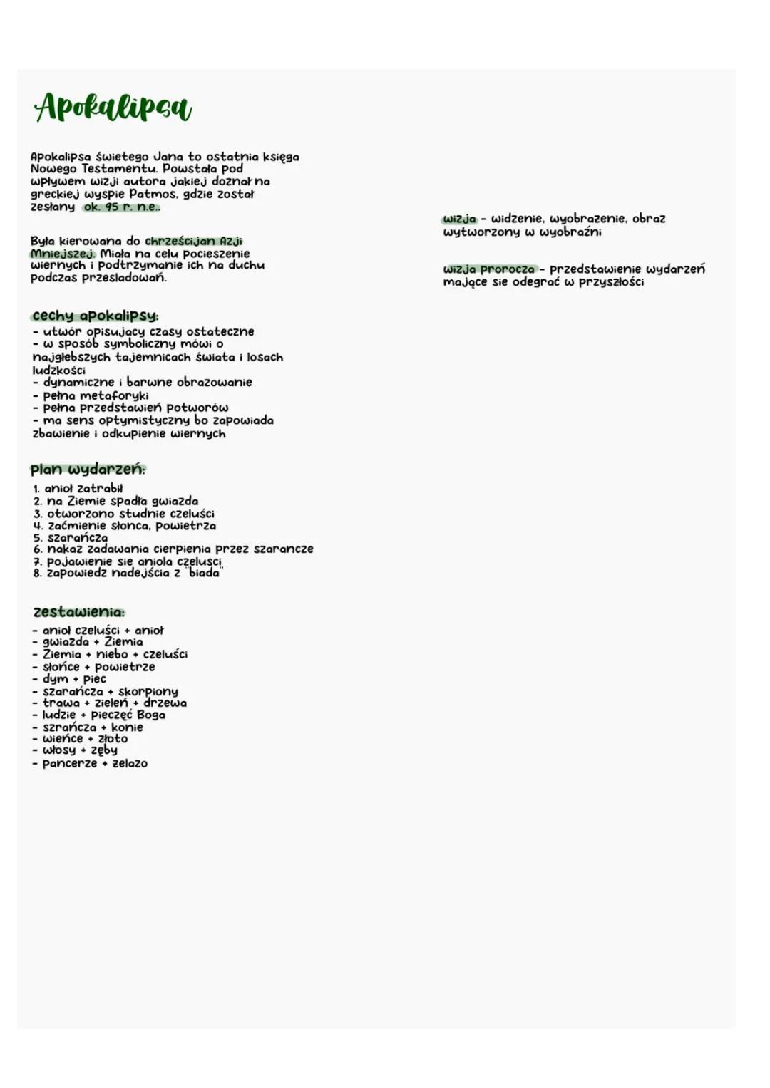 Starozylność Biblia
Biblia to dzieło literackie, w którego skład
wchodzą listy, hymny, przypowieści i Psalmy
Przeslanie Biblii
przekazuje wy