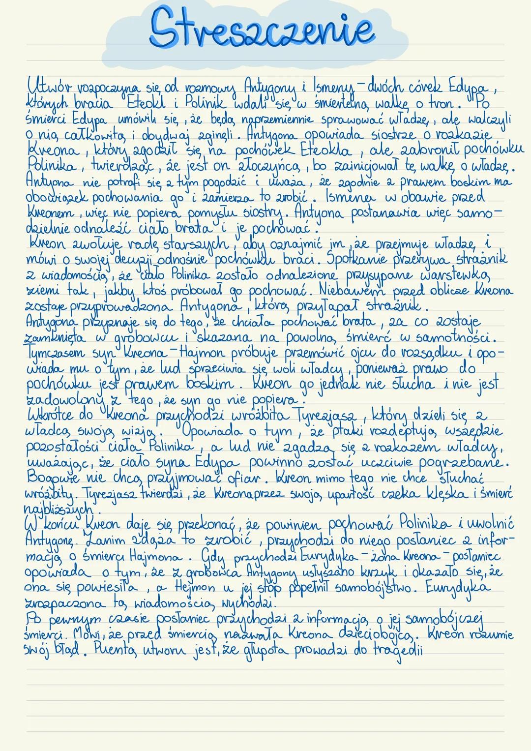 Antygona
0 autorze:
• jeden z najwybitniejszych tragików greckich,
pochodził z zamożnej rodziny,
wprowadził do sztuki dramatycznej trzeciego