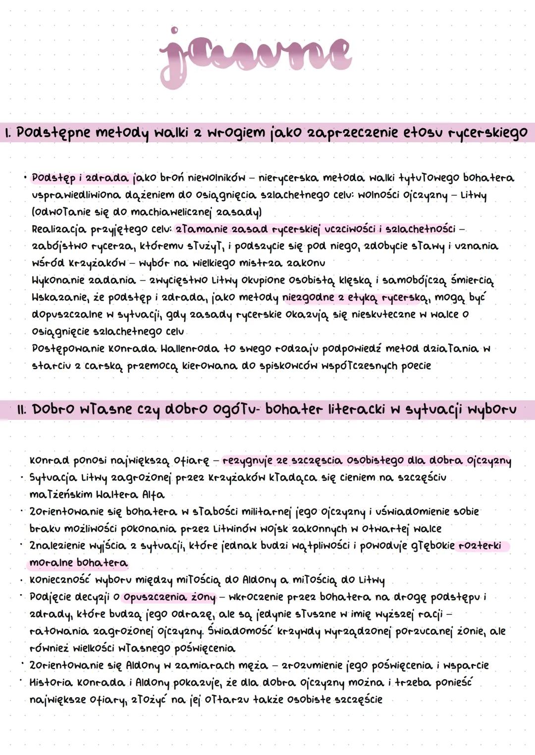 Courad Wallenrod
↳> powstanie dekabrystów- impuls do napisania utwory, wtedy poeta
zrozumiał, że jedną skuteczną walką 2 caratem jest spisek