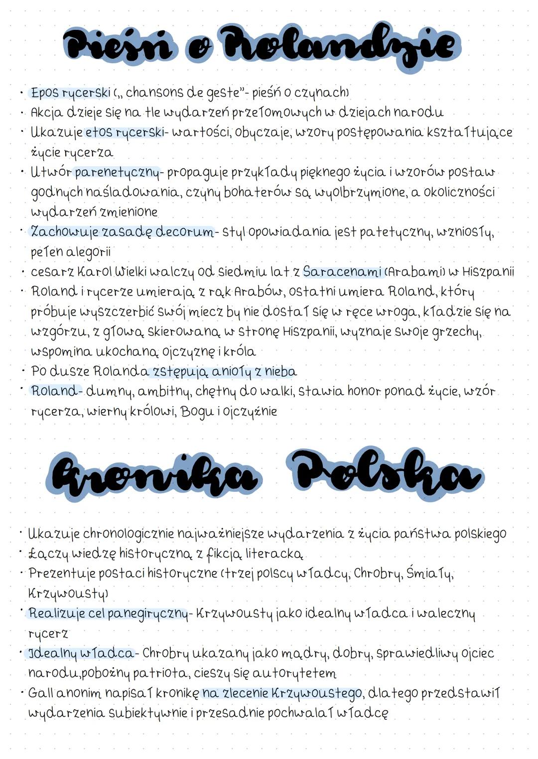 # Bogurodzica
* Najstarszy zachowany utwór poetycki w języku polskim
* Pieśni religijna, była kiedyś hymnem narodowym
* W pierwszej s