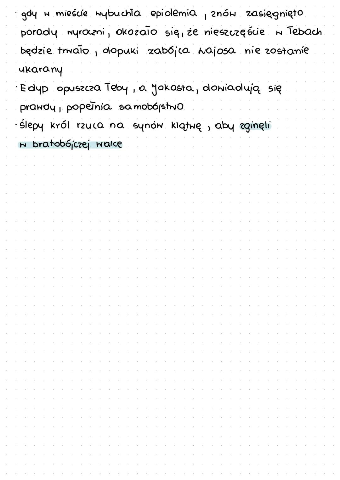 tzw. mit o rodzie Labdakidów
• twórcą był Labdakos,
który miał
syna hajosa
Lajos ożenił się z Jokastą, miał z nią syna – Edypa
-
· Lajos otr